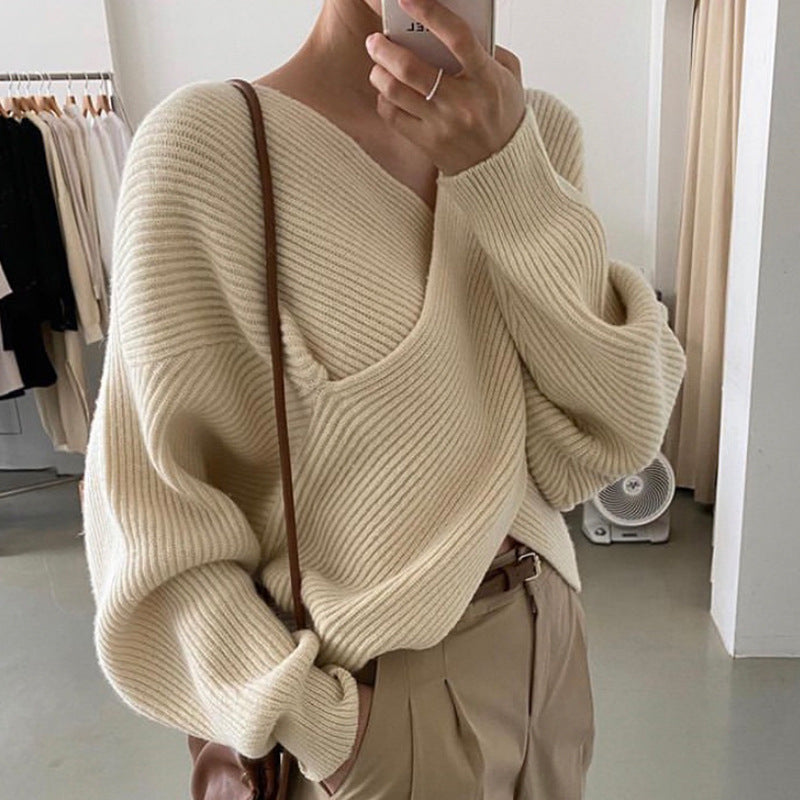 Cazel | Pull en tricot croisé chic