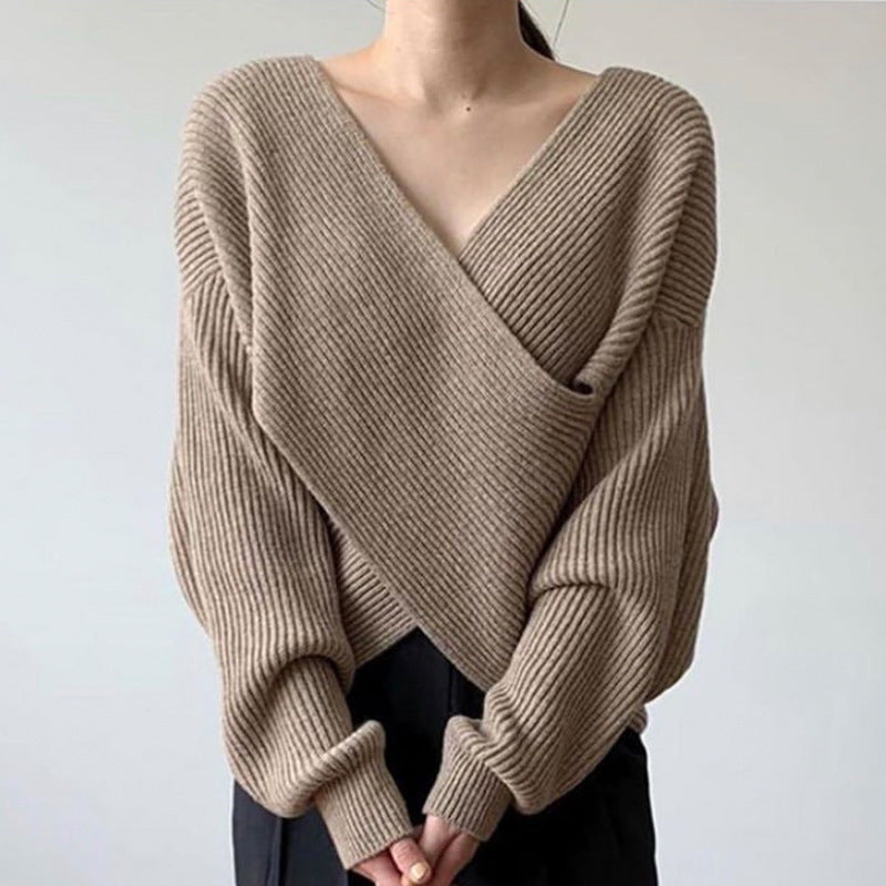 Cazel | Pull en tricot croisé chic