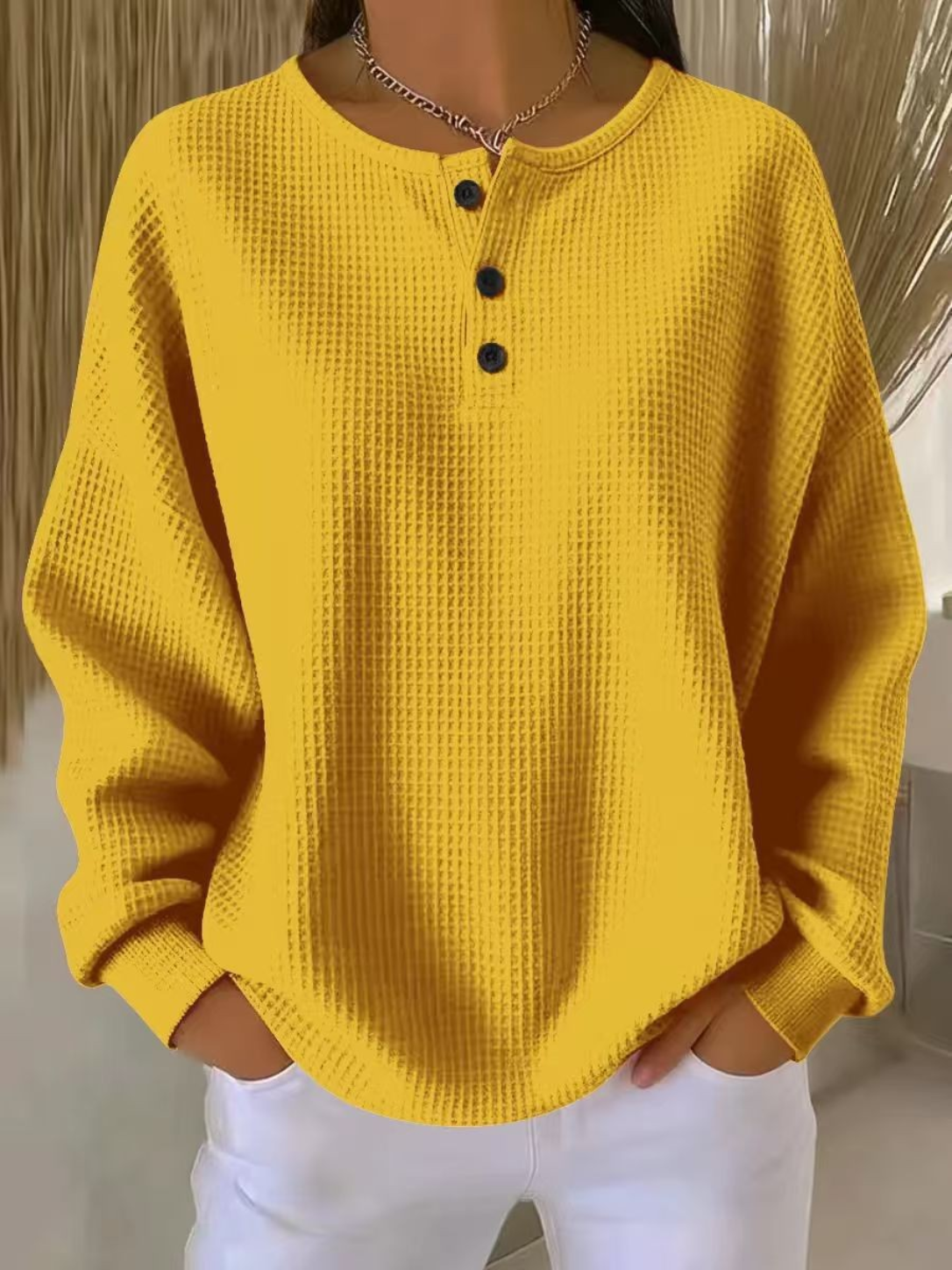 Soft Textured Button Jumper