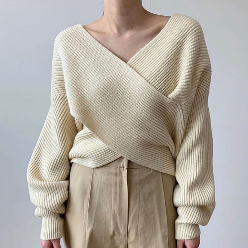 Cazel | Pull en tricot croisé chic