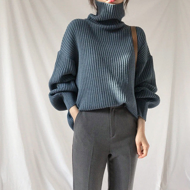 Cazel | Luxe Pull à col roulé et à manches ballon