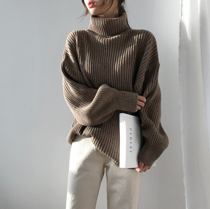 Cazel | Luxe Pull à col roulé et à manches ballon