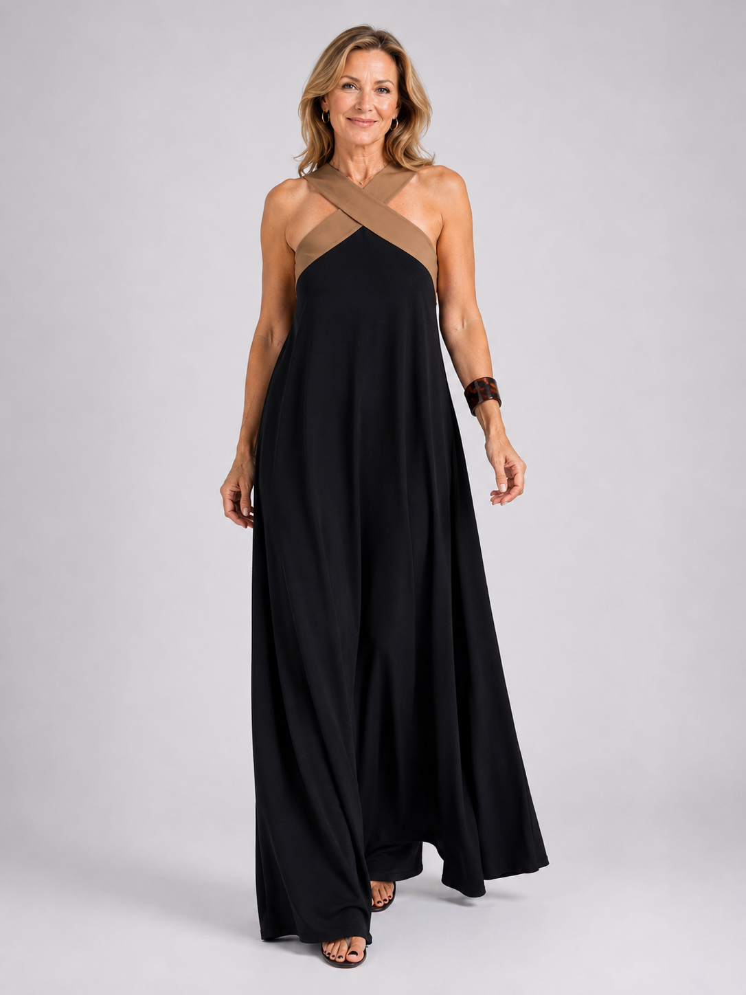 Cross-Over Maxi Dress