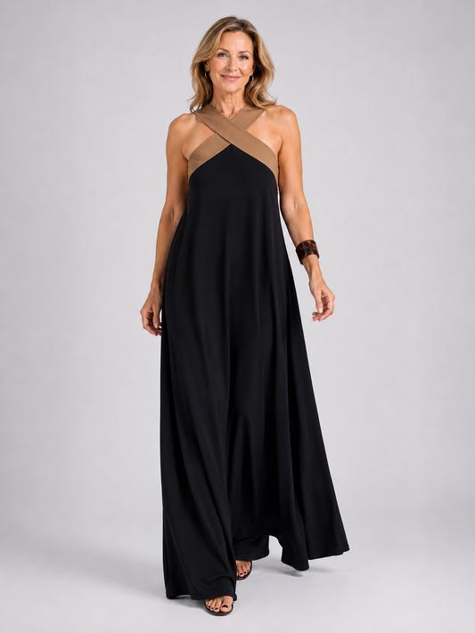 Cross-Over Maxi Dress