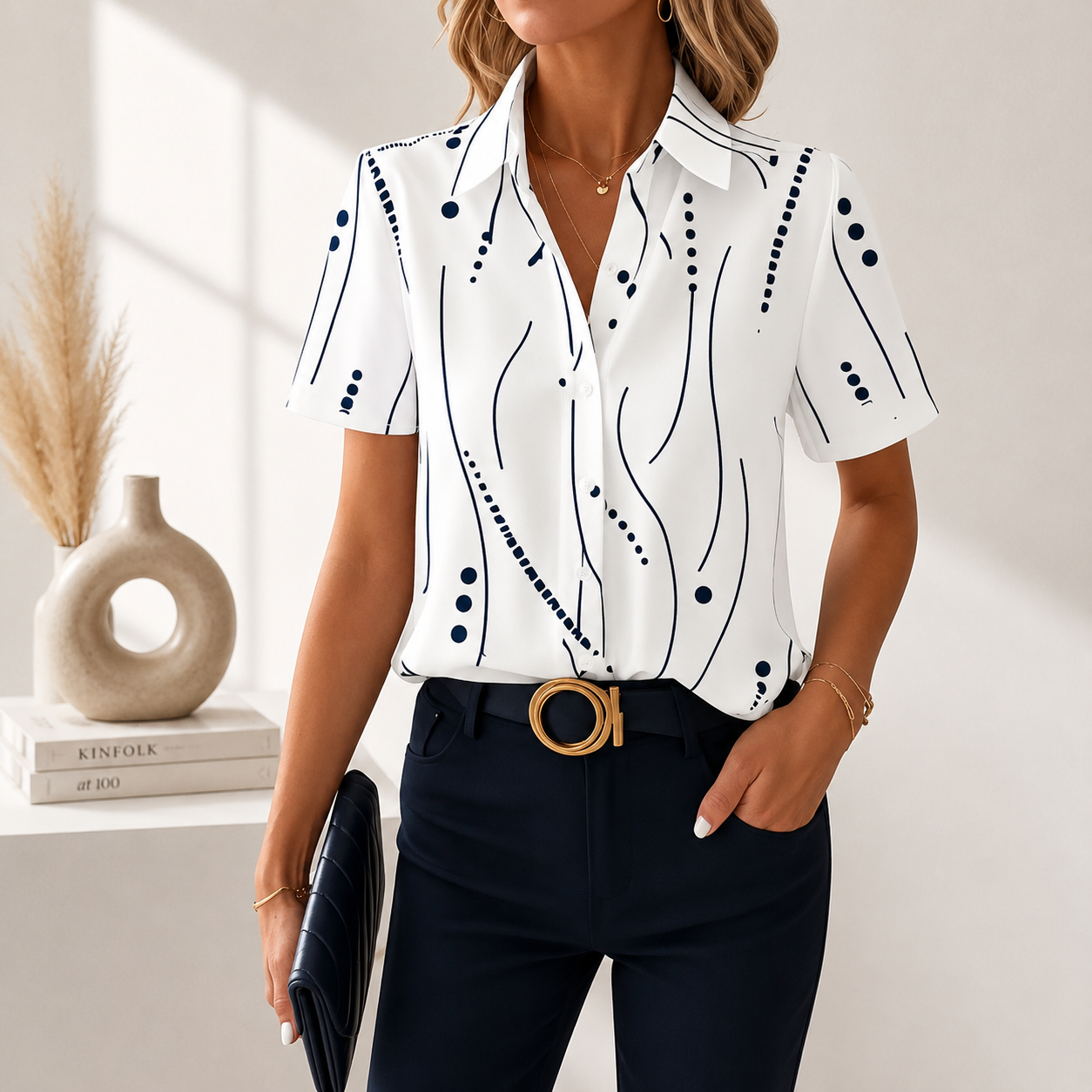 Aveline Abstract Blouse