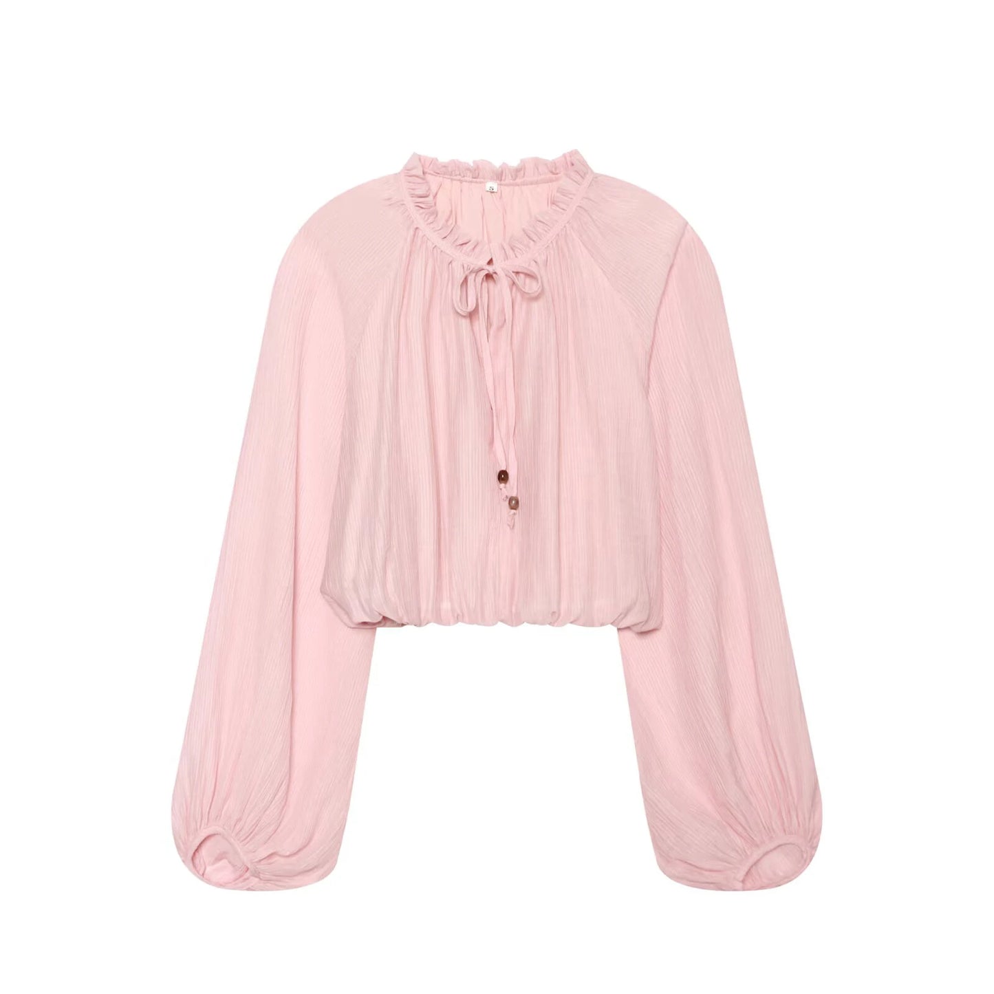 2026 summer new women's clothing with mushroom edge and large silhouette short top, pleated and pleated fabric skirt set