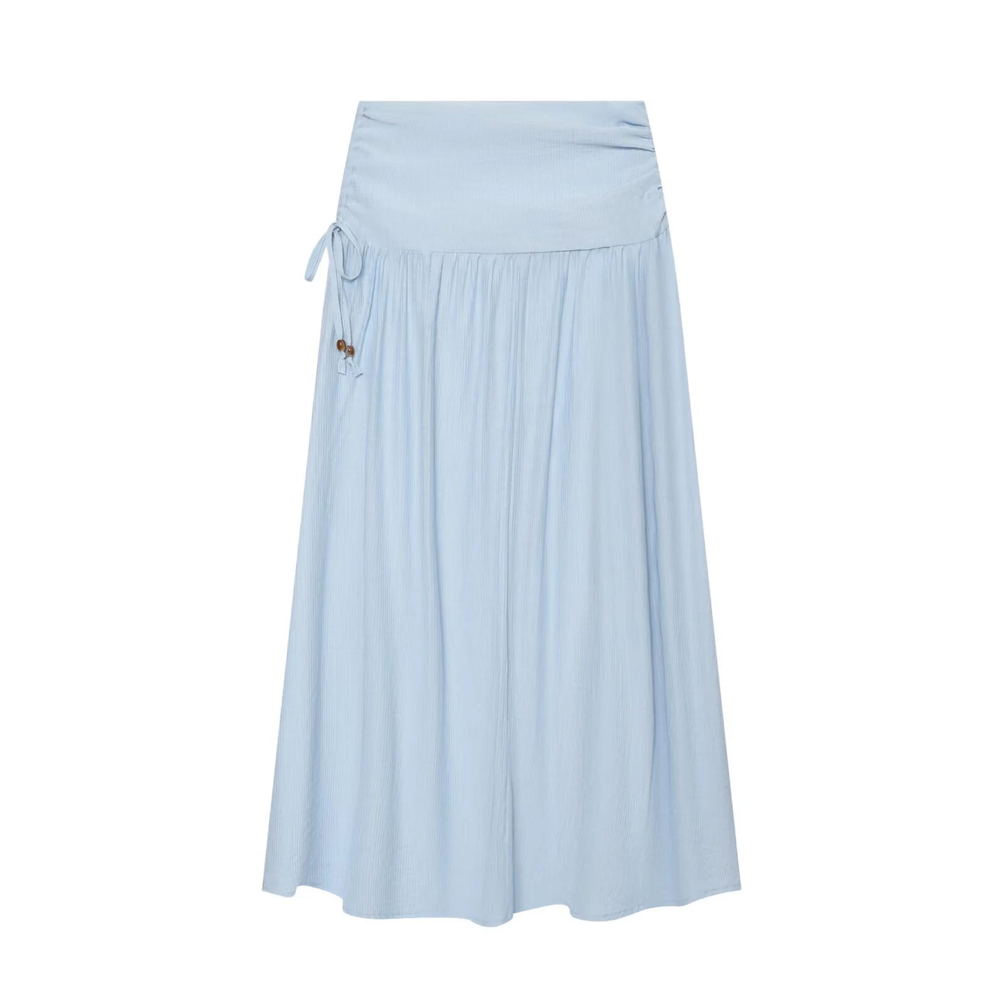 2026 summer new women's clothing with mushroom edge and large silhouette short top, pleated and pleated fabric skirt set