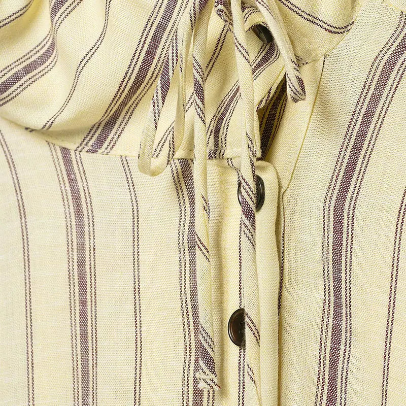 TFAFXY 2026 Autumn Women's Elegant Striped Blazer Suit Loose Button Blazer Wide-leg Pants Fashion Pants Set