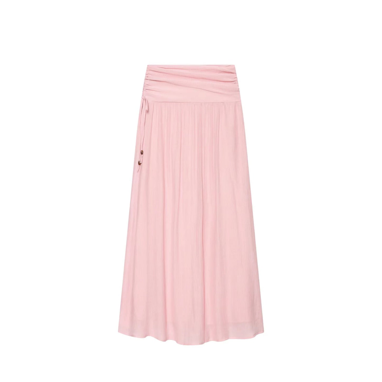 2026 summer new women's clothing with mushroom edge and large silhouette short top, pleated and pleated fabric skirt set