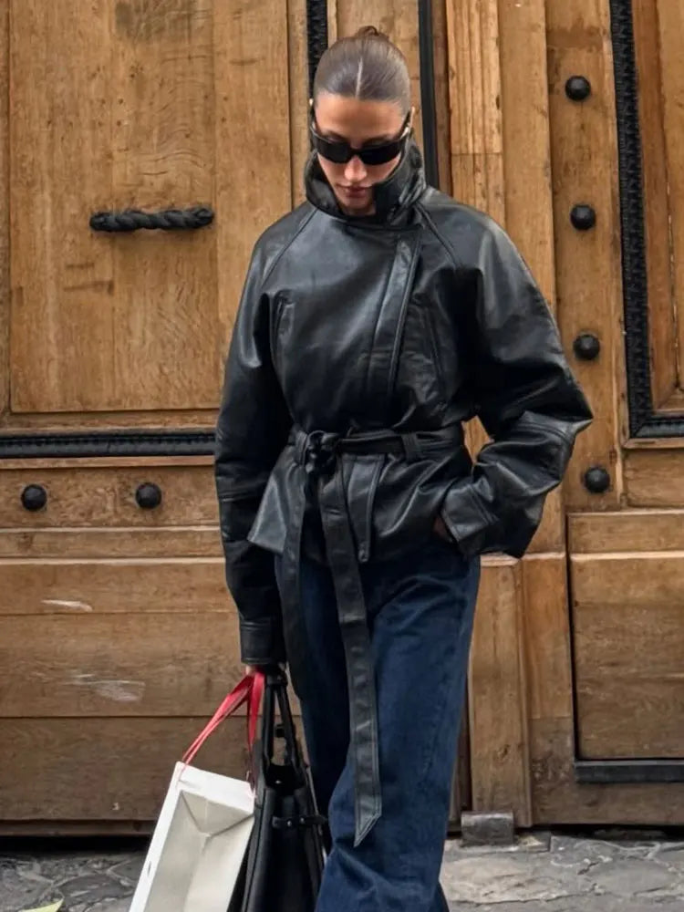 Élégance Intemporelle | Veste en Cuir