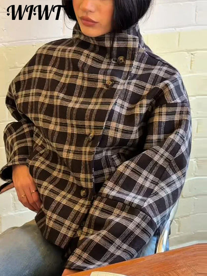 Élégance Moderne | Veste à Carreaux