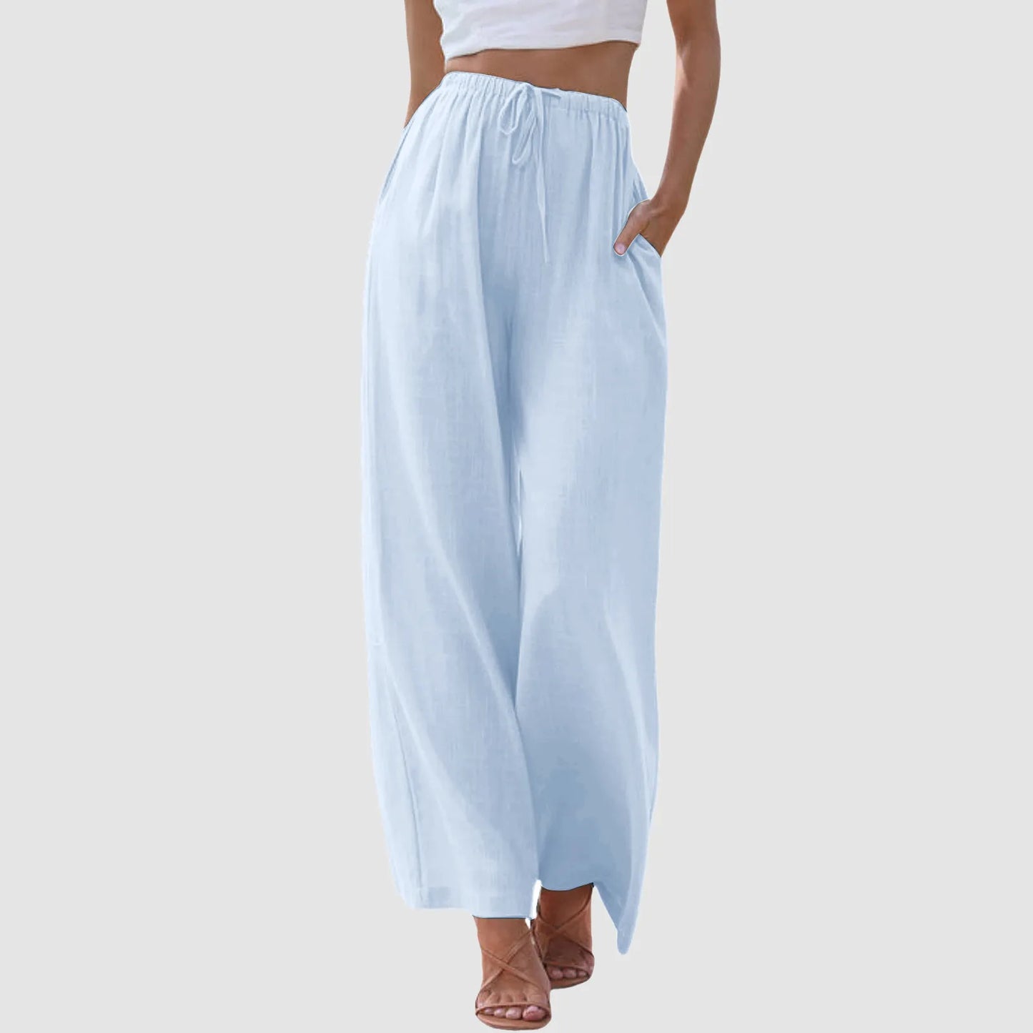 Cazel | Pantalon confort à jambe large et taille haute
