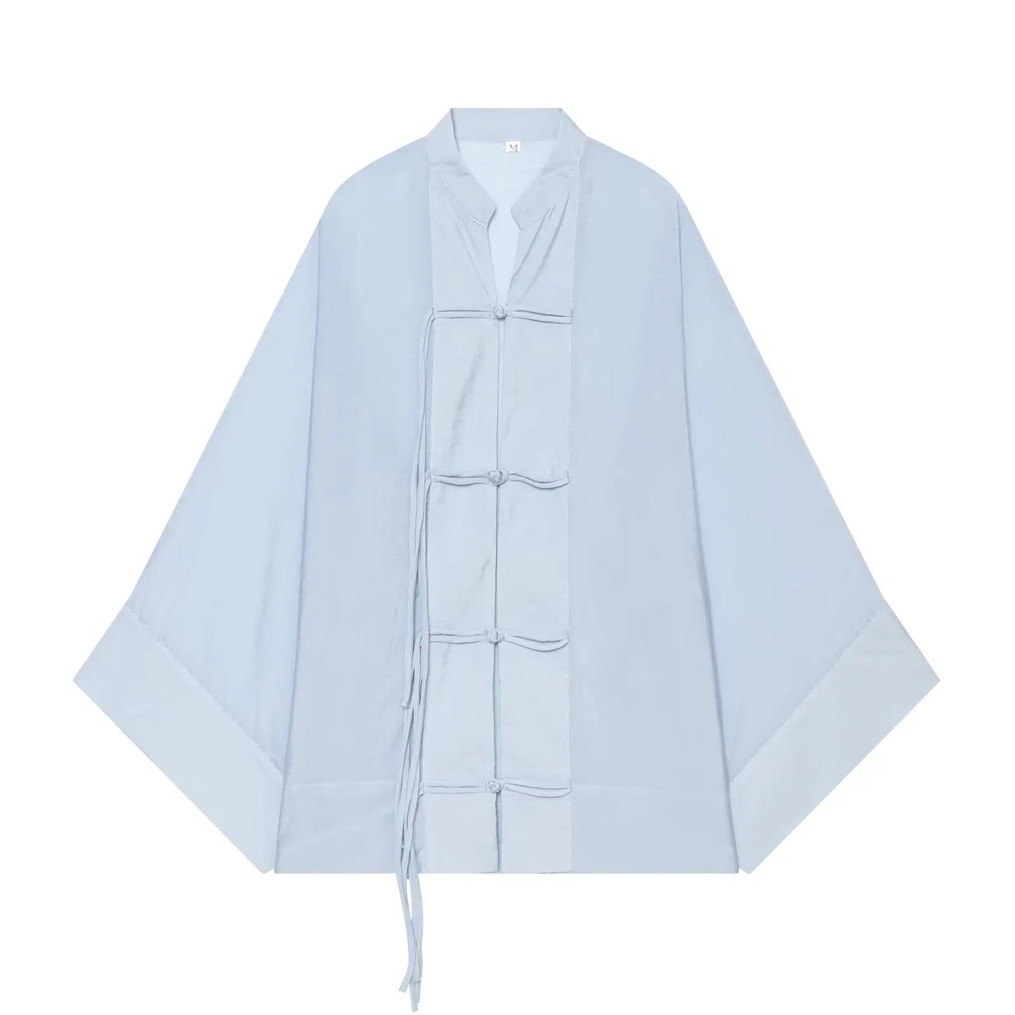 Women Elegant Blouse For Women Loose Long Sleeve Shirts Female Single-breasted Casual Shirts Fashion See Through Thin Top