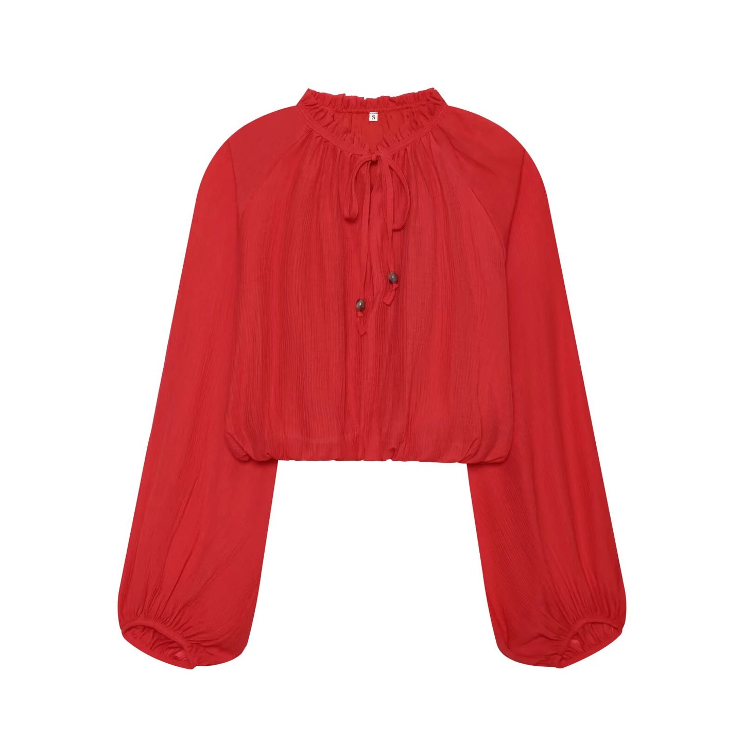 2026 summer new women's clothing with mushroom edge and large silhouette short top, pleated and pleated fabric skirt set