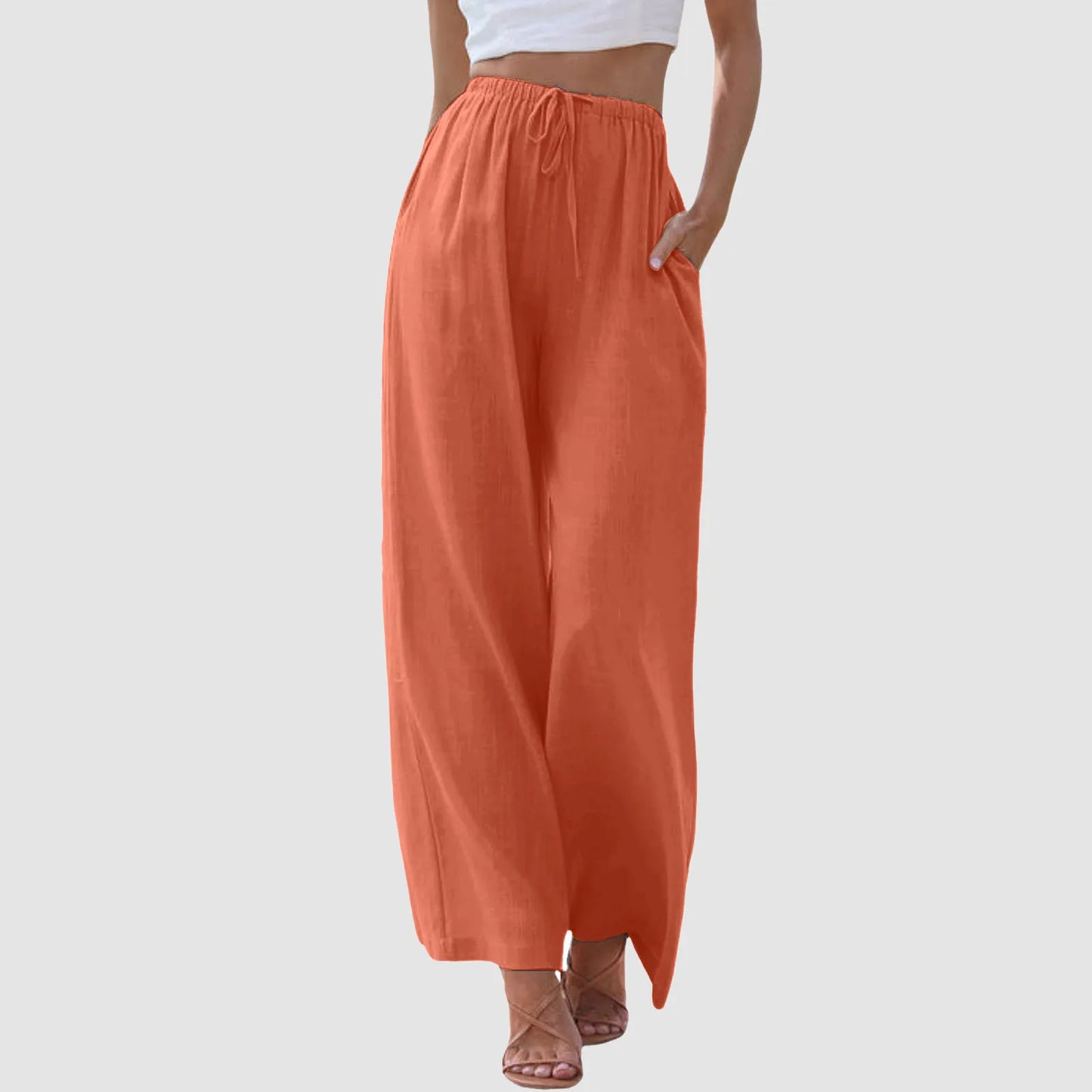 Cazel | Pantalon confort à jambe large et taille haute