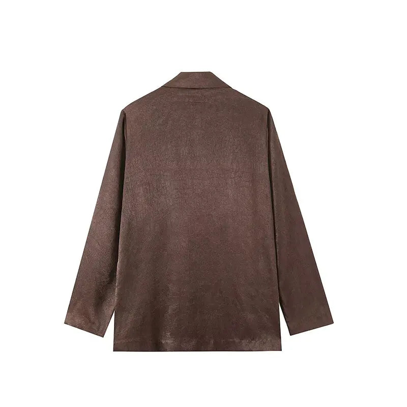 Élégance en Daim | Ensemble Blazer & Pantalon