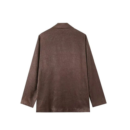 Élégance en Daim | Ensemble Blazer & Pantalon