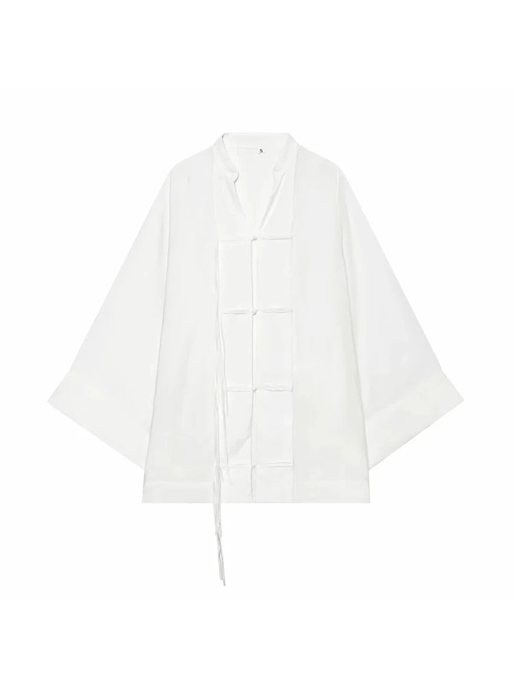 Women Elegant Blouse For Women Loose Long Sleeve Shirts Female Single-breasted Casual Shirts Fashion See Through Thin Top