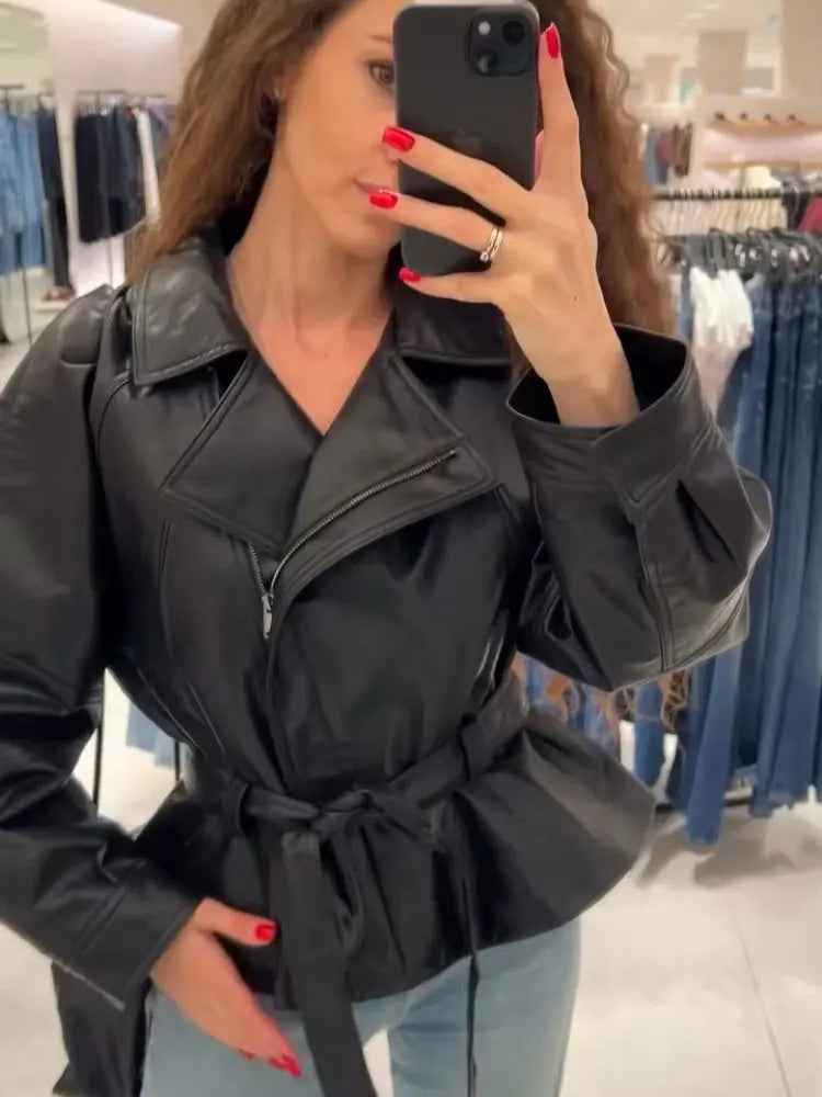Élégance Intemporelle | Veste en Cuir