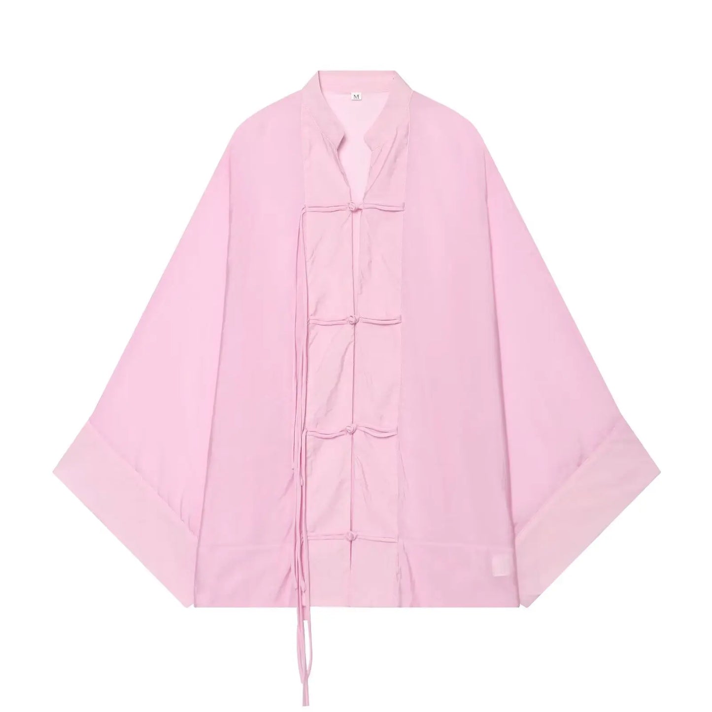 Women Elegant Blouse For Women Loose Long Sleeve Shirts Female Single-breasted Casual Shirts Fashion See Through Thin Top