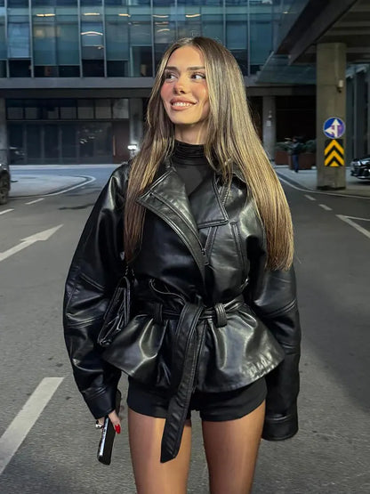 Élégance Intemporelle | Veste en Cuir
