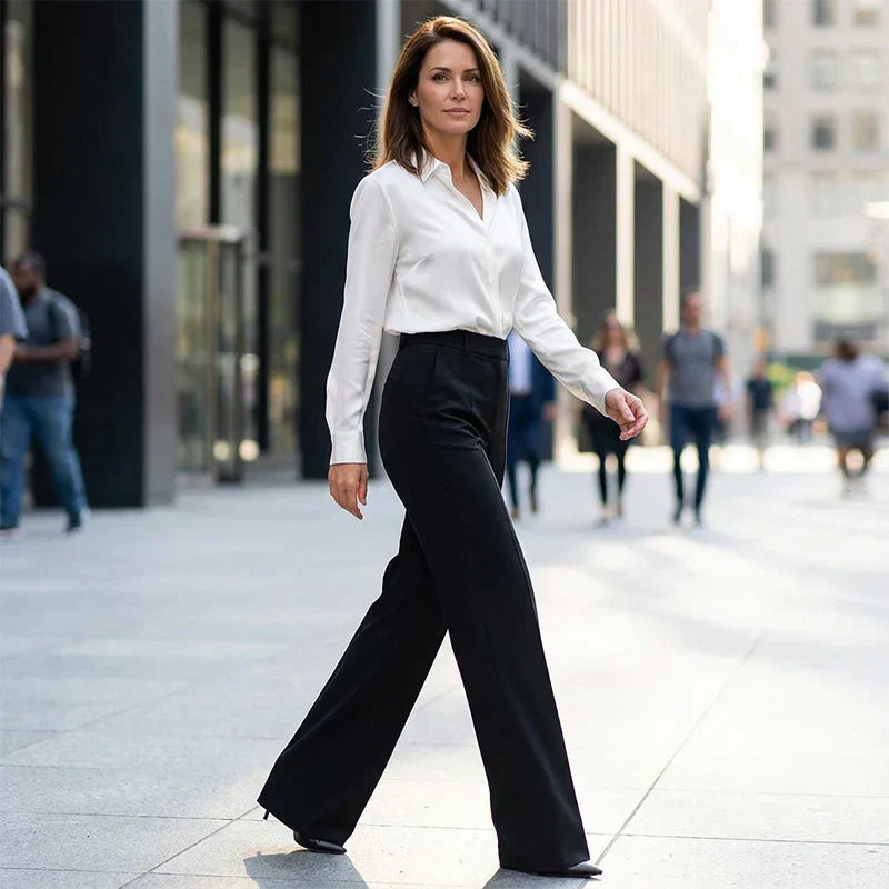 Mode Lumiére | Pantalon taille haute flatteur