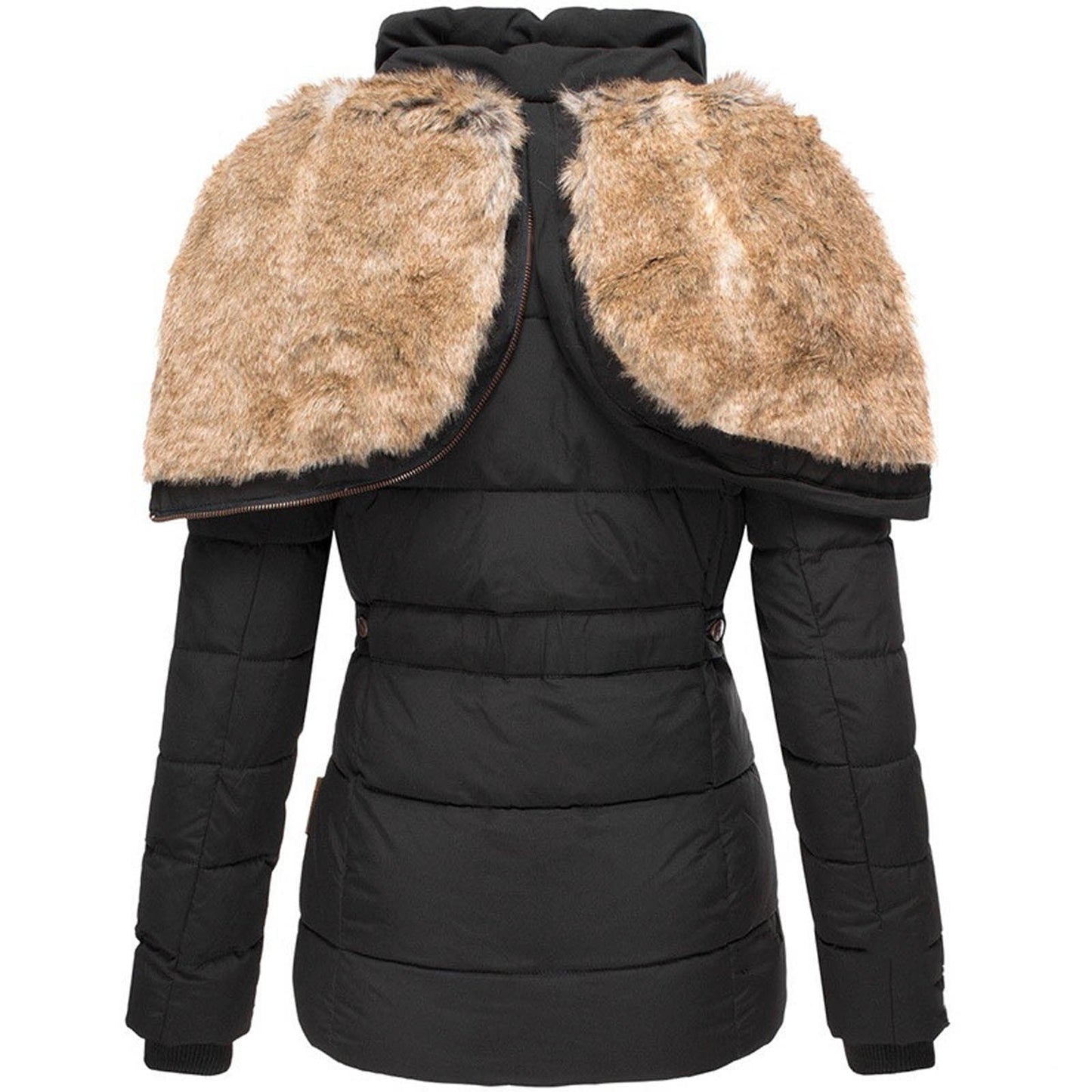Cazel | Manteau d'hiver chaud avec doublure en fourrure